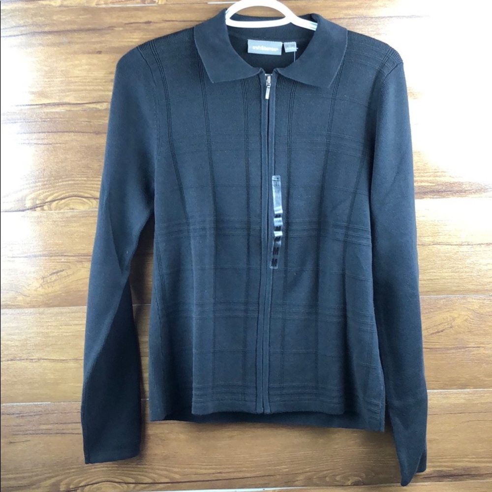 Croft & Barrows men’s full zip %100 cotton sweater size medium